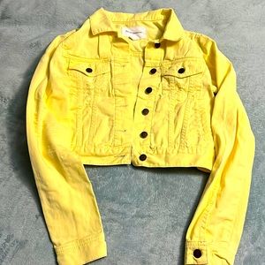 BCBG yellow jacket size XS